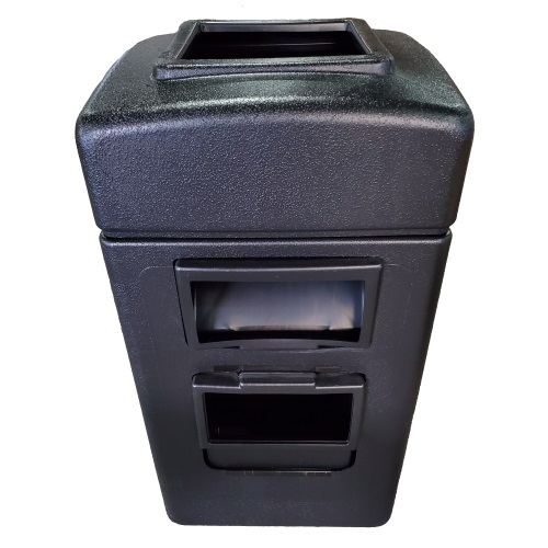 Commercial Zone Square Waste Windshield Service Center, 28 Gallon, Black - Fast Shipping - Service Station Accessories